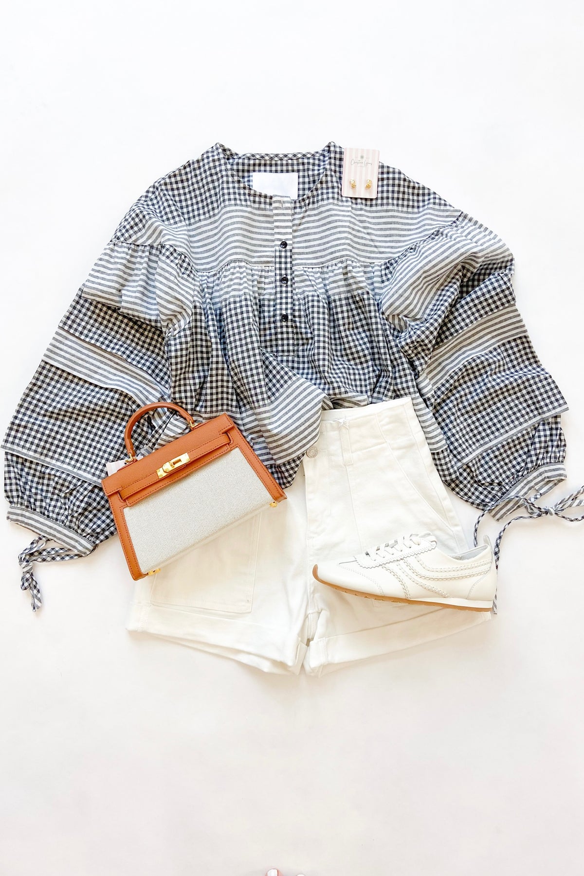 Callah Shirt Black Gingham