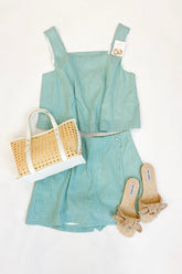 Lola Crop Top Grass Green