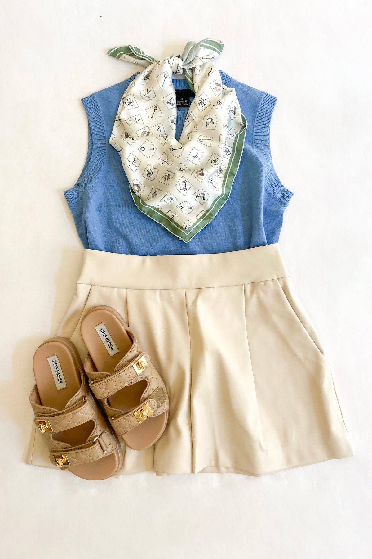 Cozysoft Sleeveless Sweater Dusted Blue