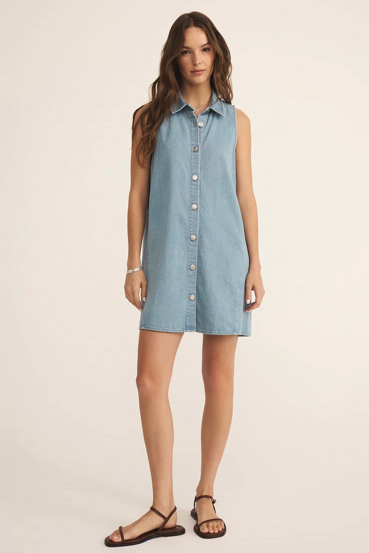 Light Vintage Indigo Mini Dress