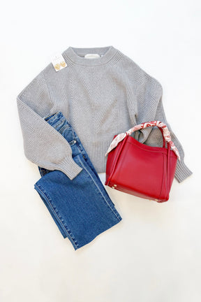 Levi Stitch Sweater Grey Mist