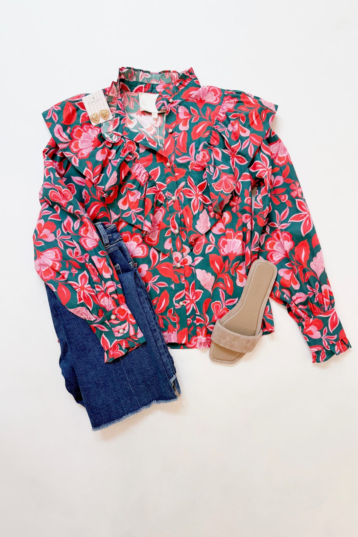 Sterling Ruffle Top Spruce It Up