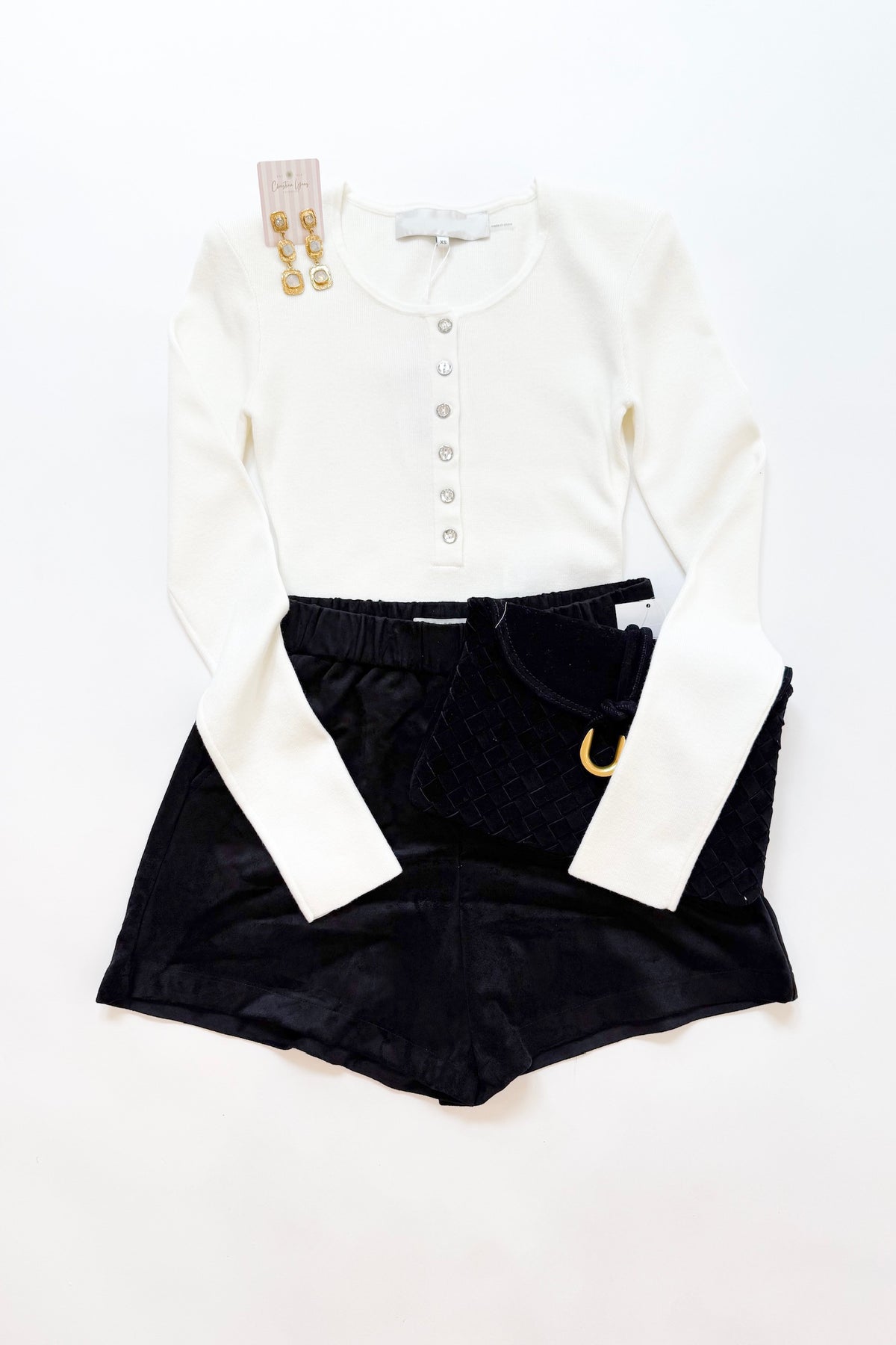Tia Suede Short Black