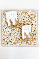 Natural Bead Hoops