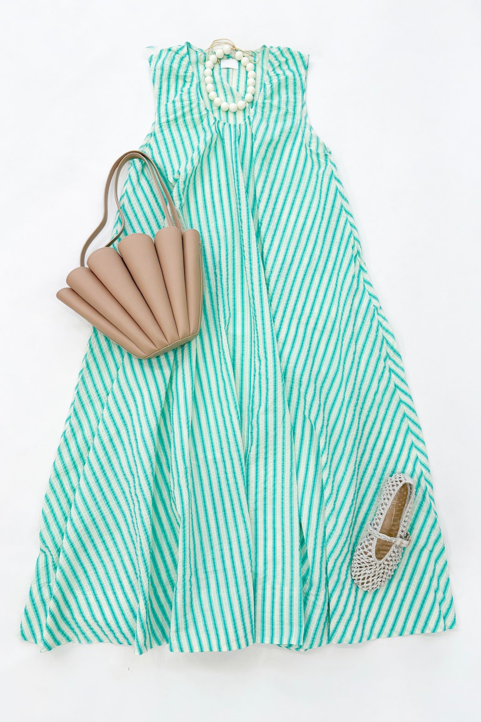 Green Scoop Maxi Dress