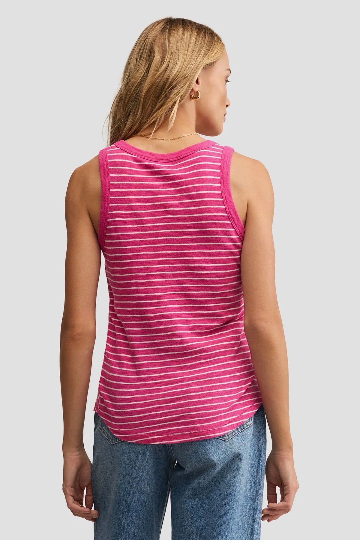 Island Pink Striped Tank