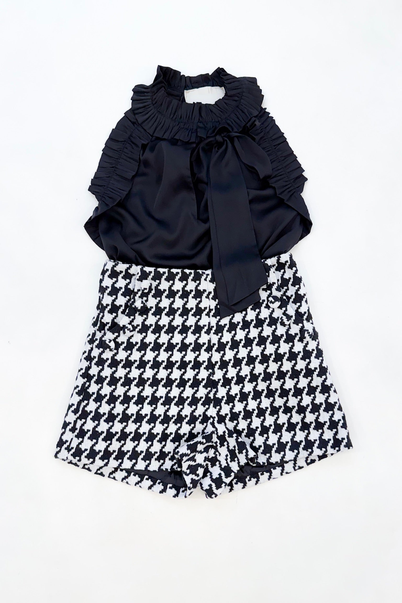 Bellamy Ruffle Top Black