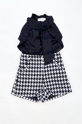 Bellamy Ruffle Top Black