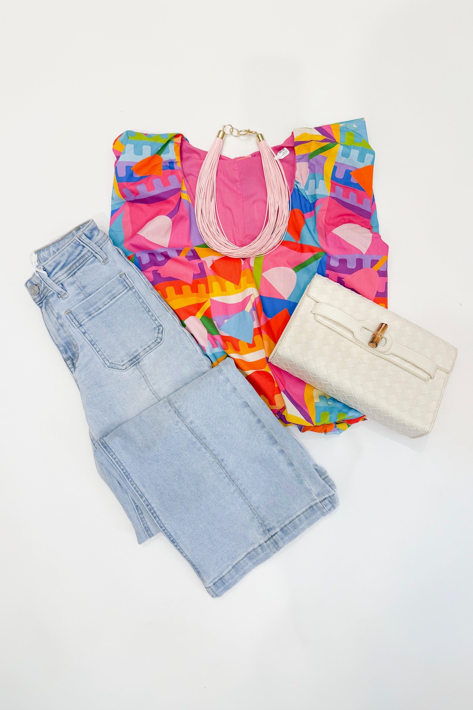 Poplin Bubble Top Pop Art