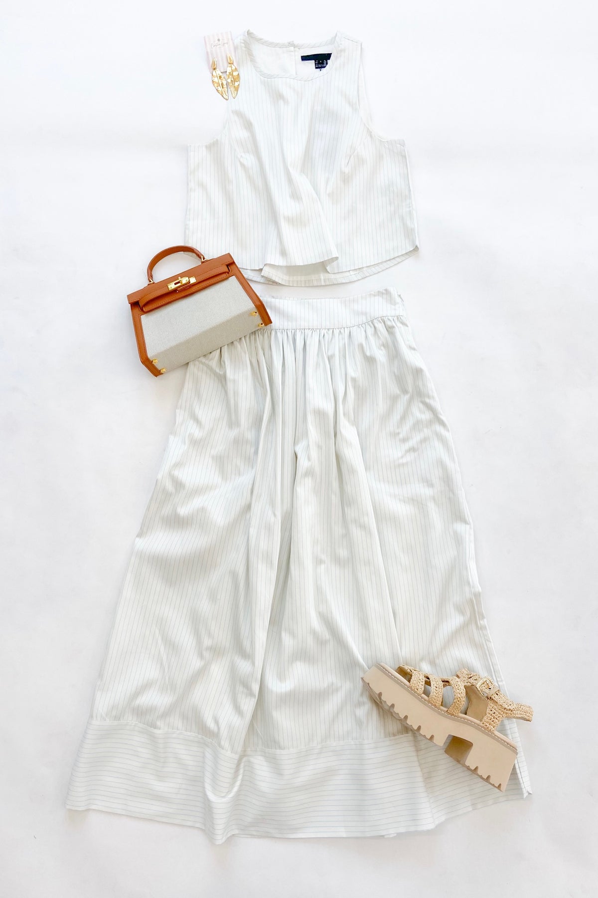 Pinstripe Poplin Top
