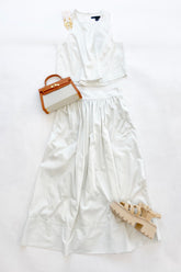 Pinstripe Poplin Top