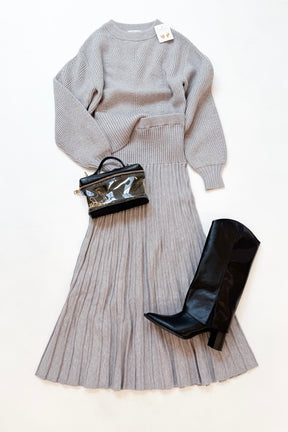 Levi Stitch Sweater Grey Mist