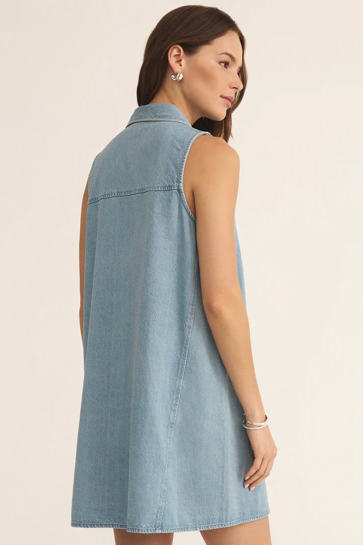 Light Vintage Indigo Mini Dress