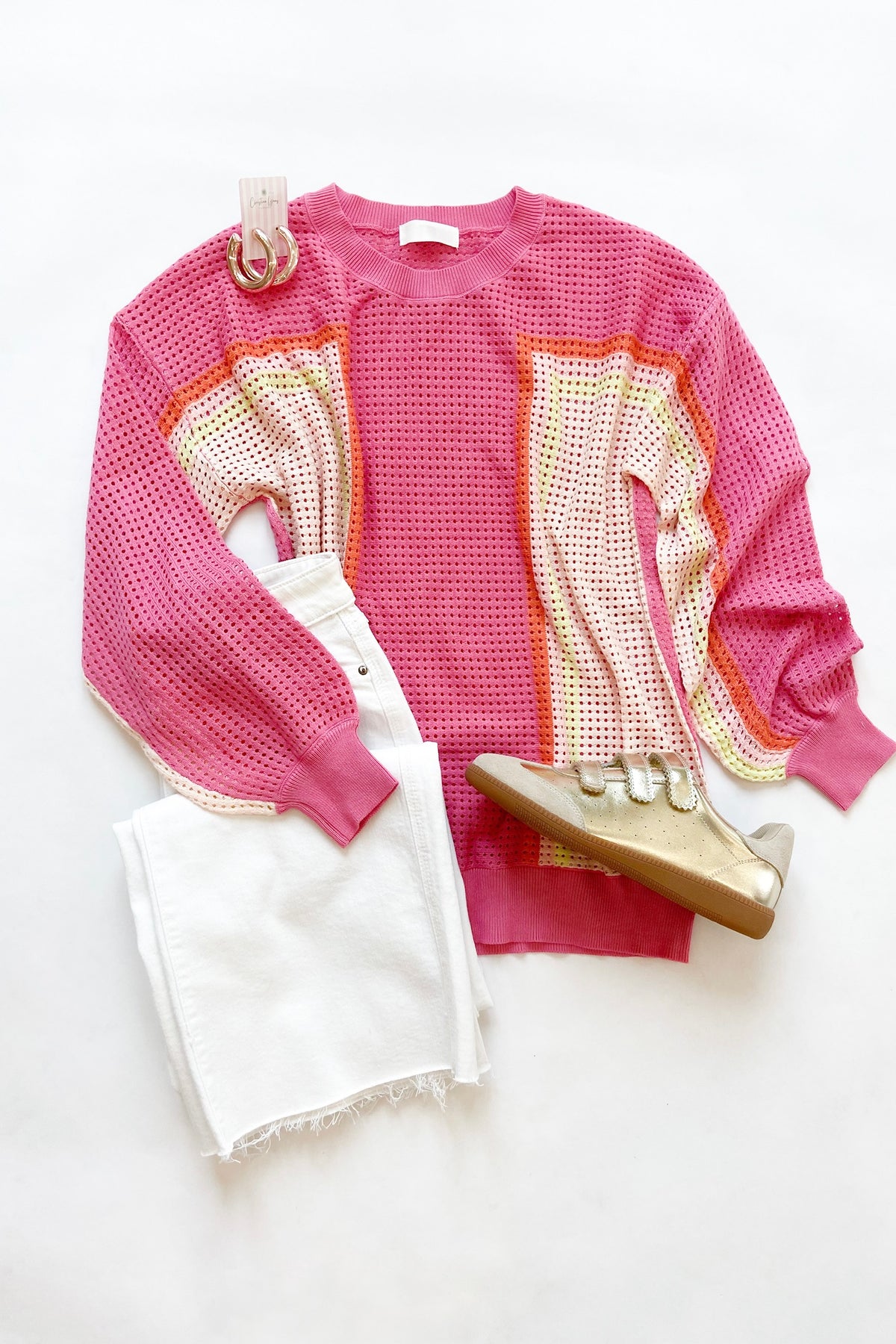 Azalea Open Knit Pullover