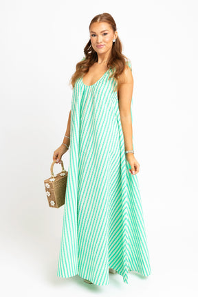 Green Scoop Maxi Dress