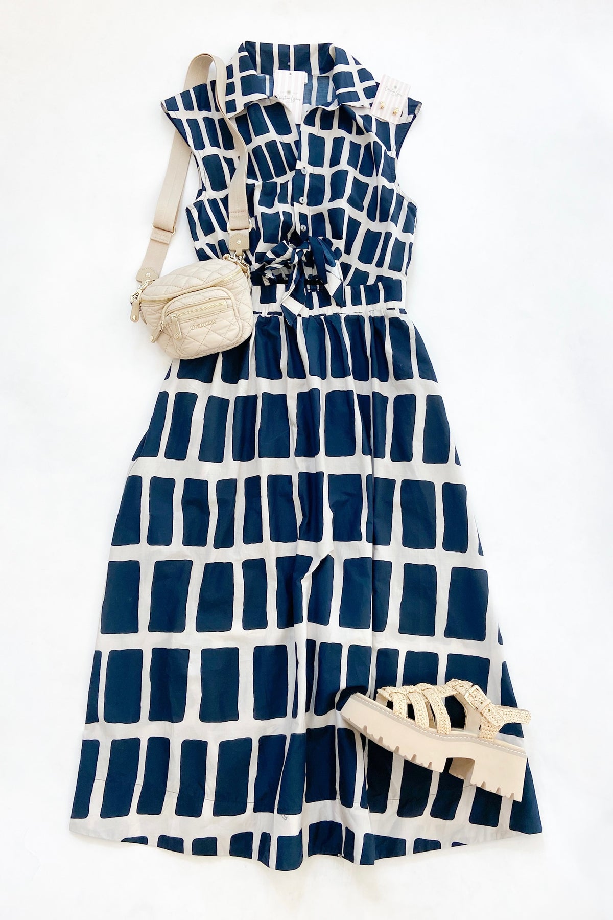 Andie Midi Dress Navy