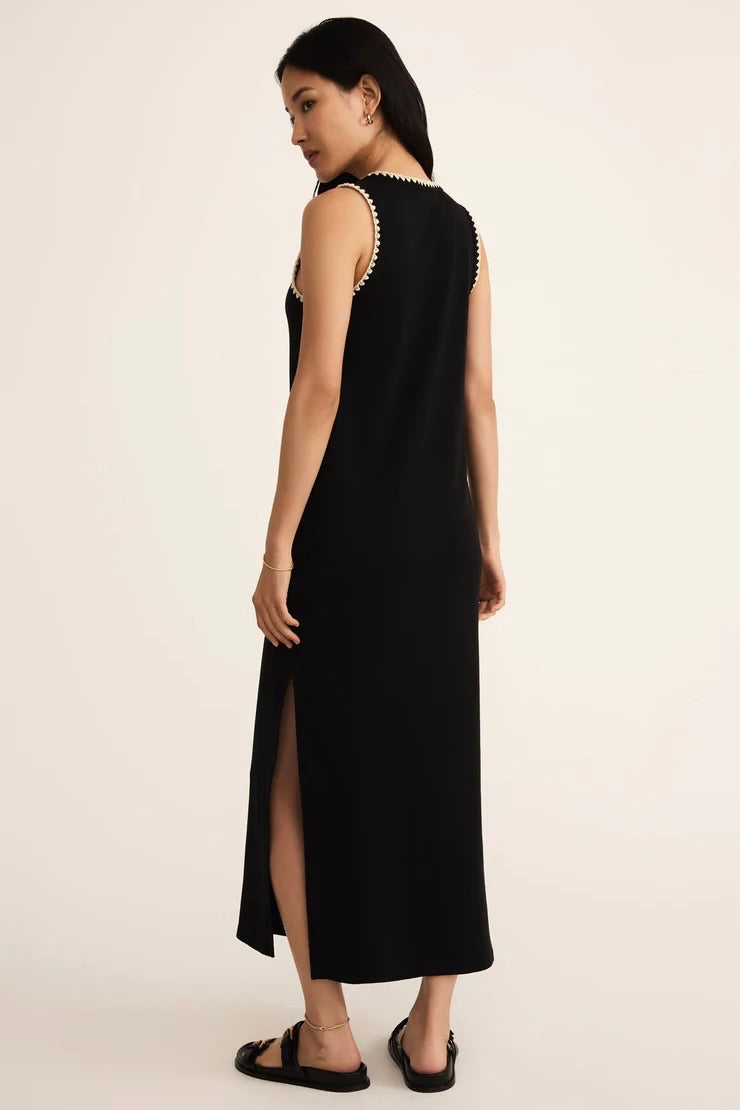 Delamer Midi Dress Black