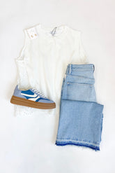 Evie Top White