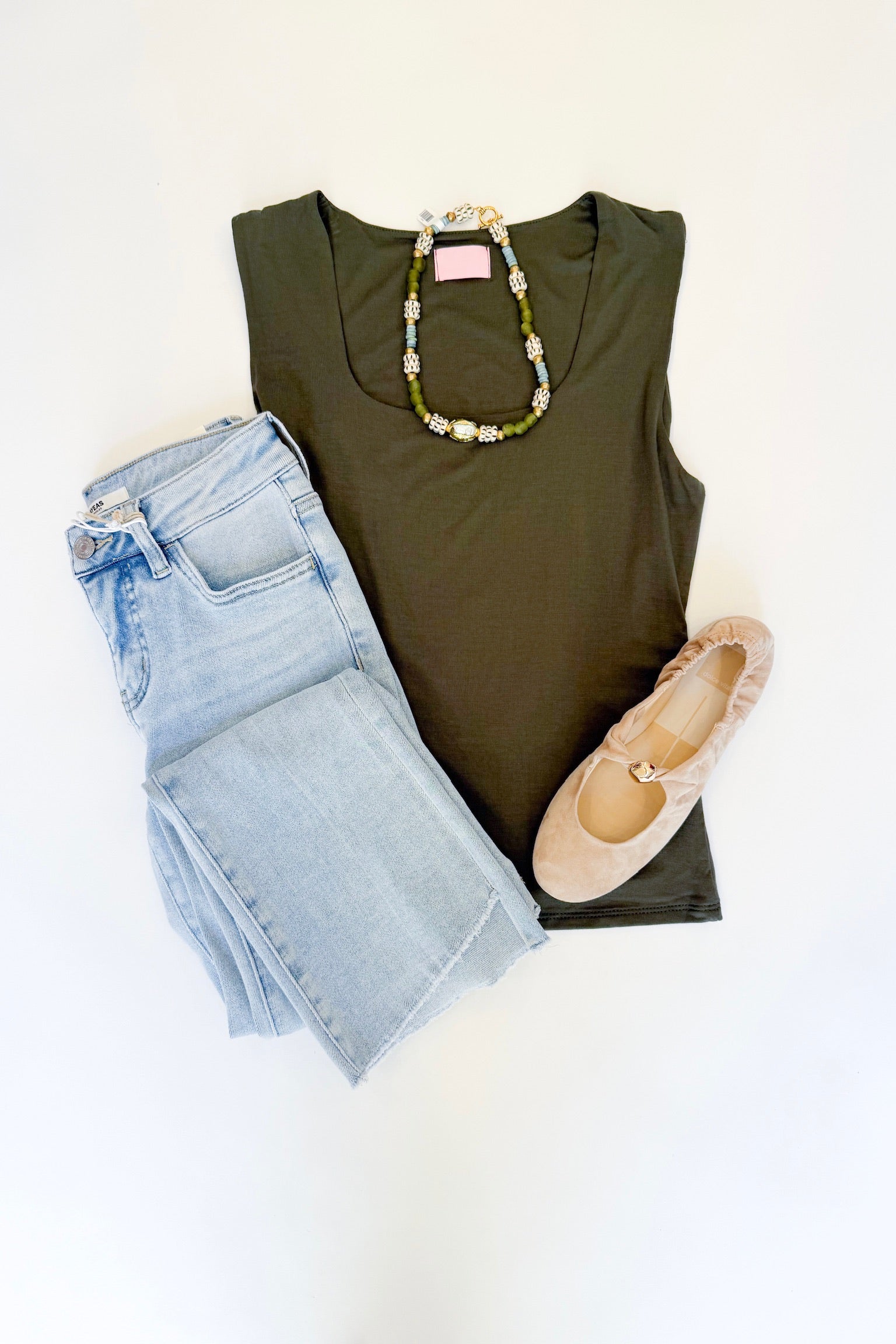 Double Knit Tank Olive