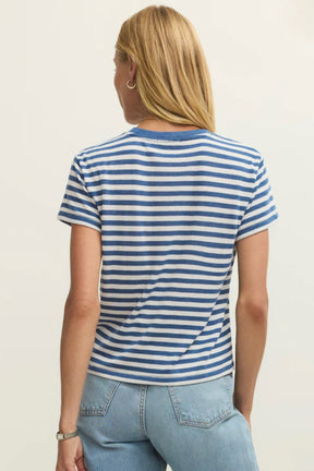 Tourist Striped Tee Calypso Blue