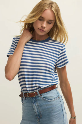 Tourist Striped Tee Calypso Blue