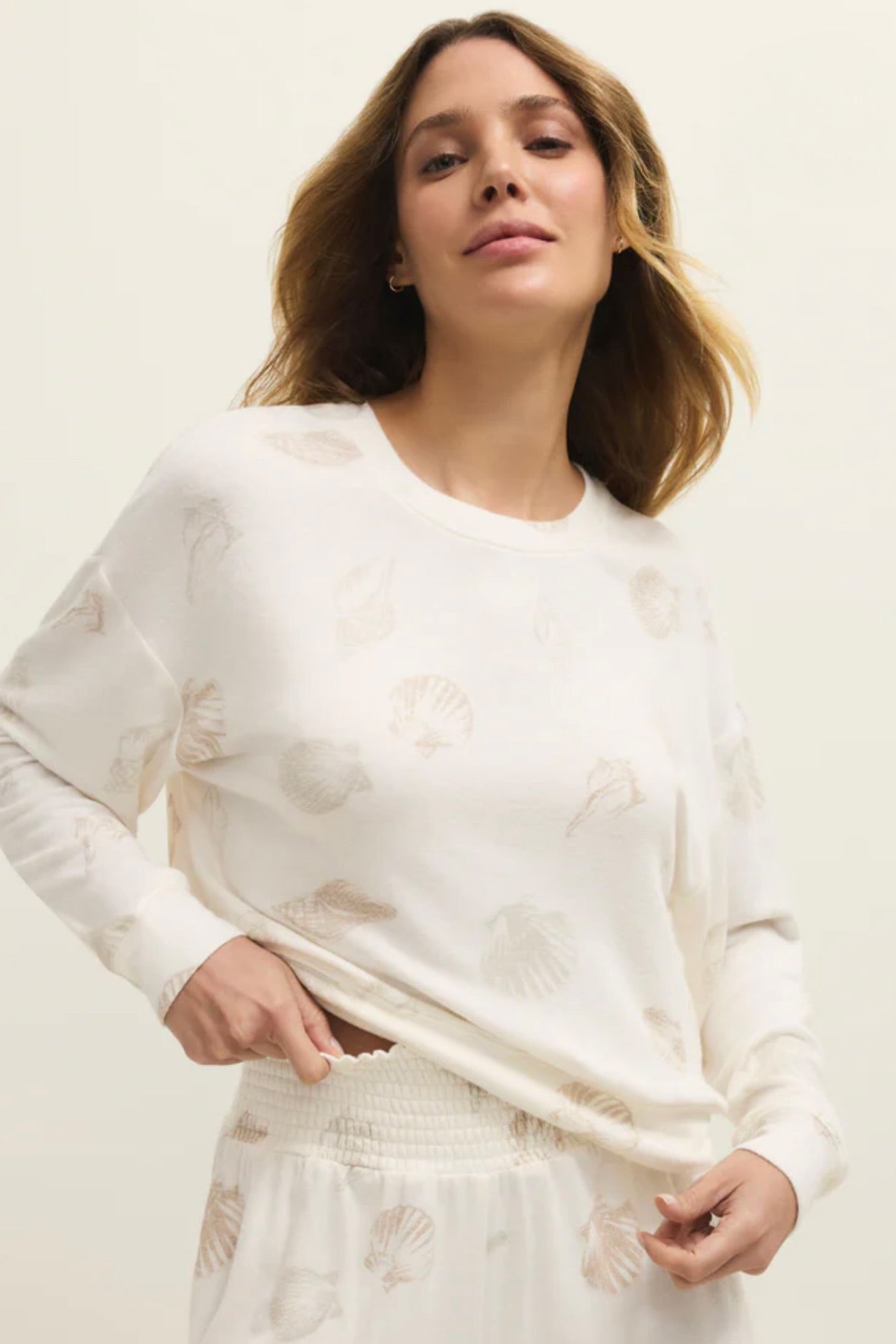Bisous Shell Long Sleeve Top