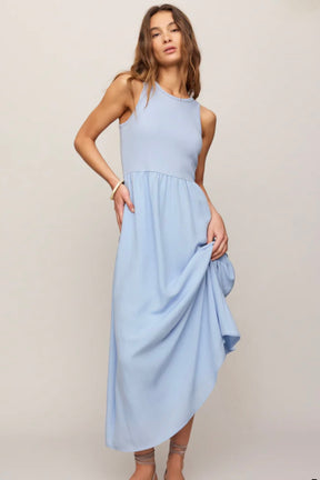 Charlotte Midi Dress Blue Light