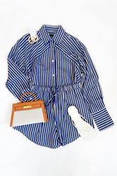 Alexis Cotton Shirt Navy