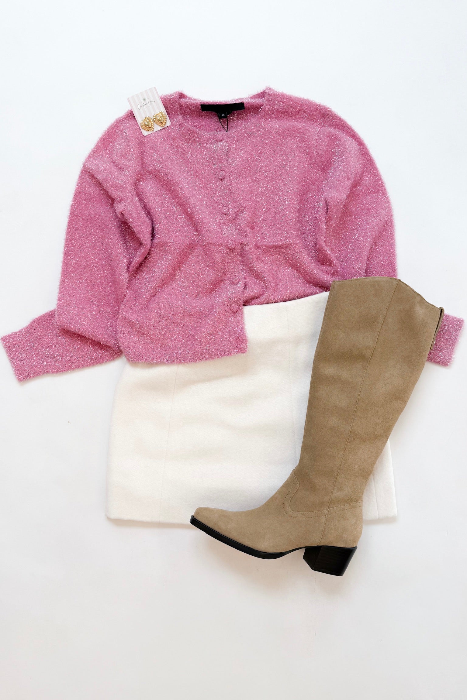 Porcelain Cream Mini Skirt