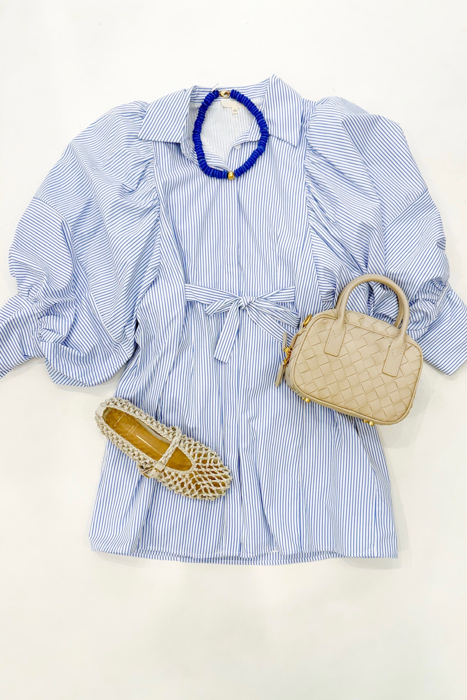 Remi Dress Blue Stripe