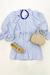 Remi Dress Blue Stripe
