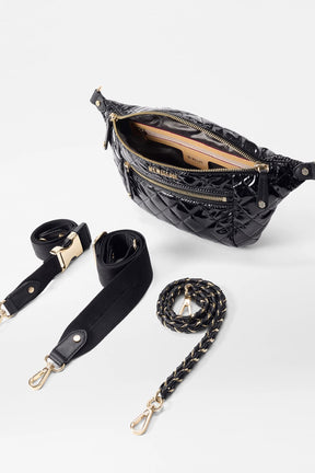 Small Crosby Crossbody Sling Black Lacquer