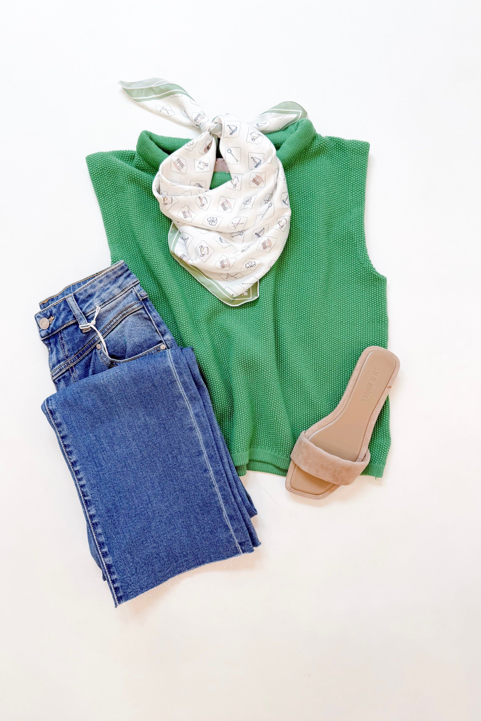 Camille Top Antique Green