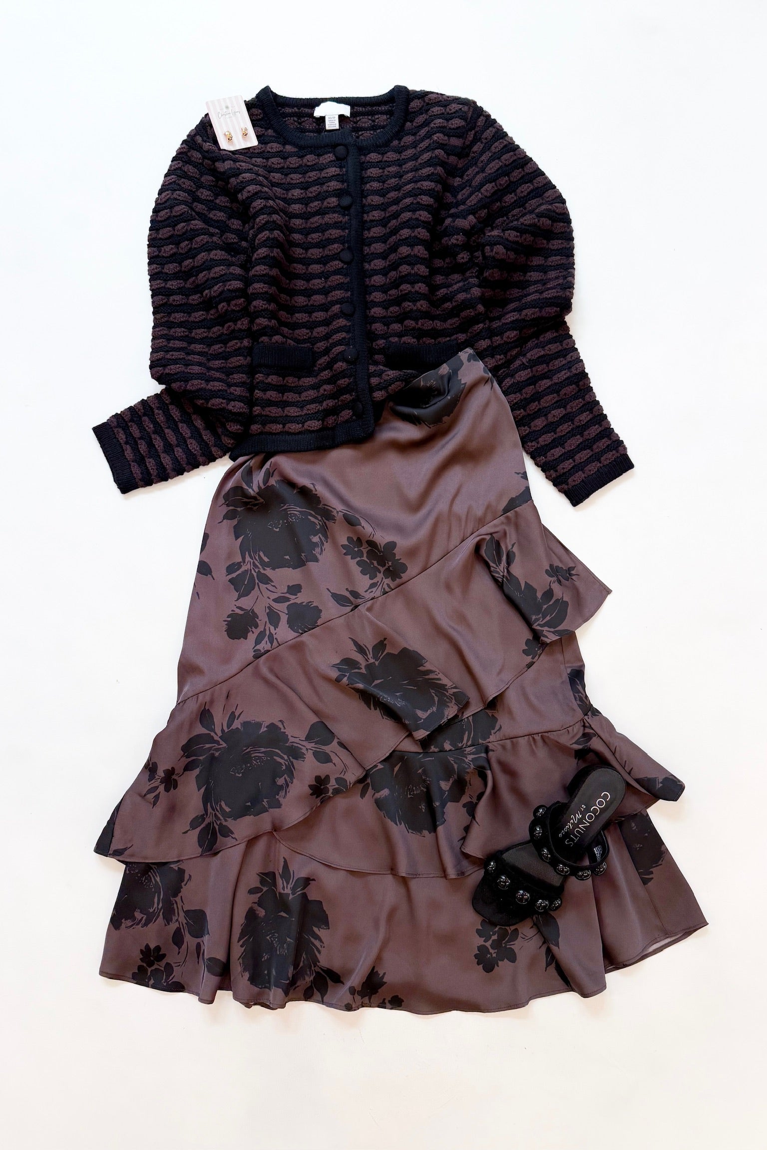 Crawford Skirt Brown Floral