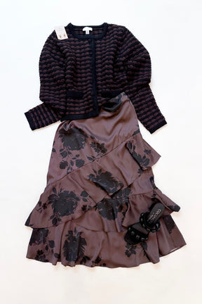 Crawford Skirt Brown Floral