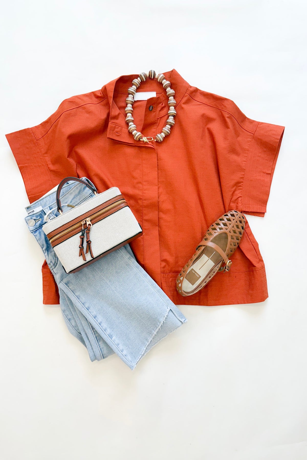 Tucker Blouse Rust