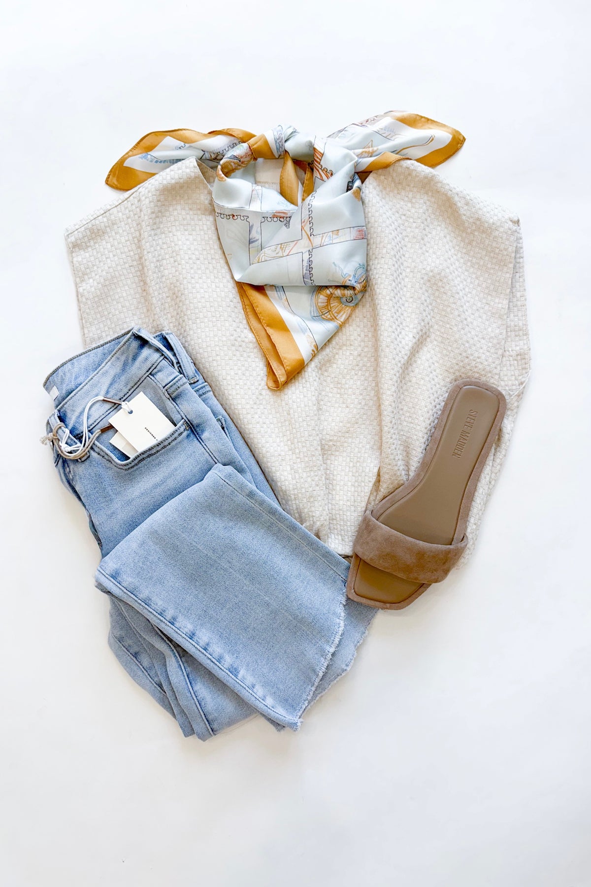 Textured Sleeveless Top Oat