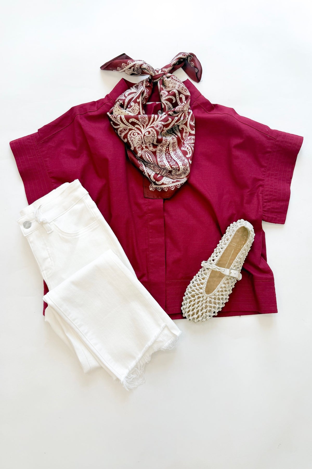 Tucker Blouse Merlot