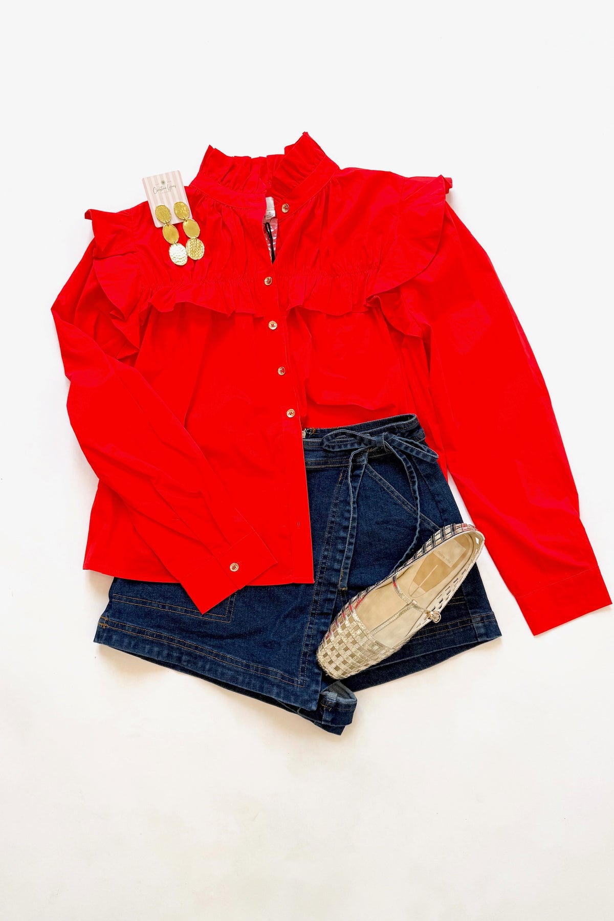 Penny Blouse Red