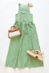 Anzio Dress Matcha Ivory