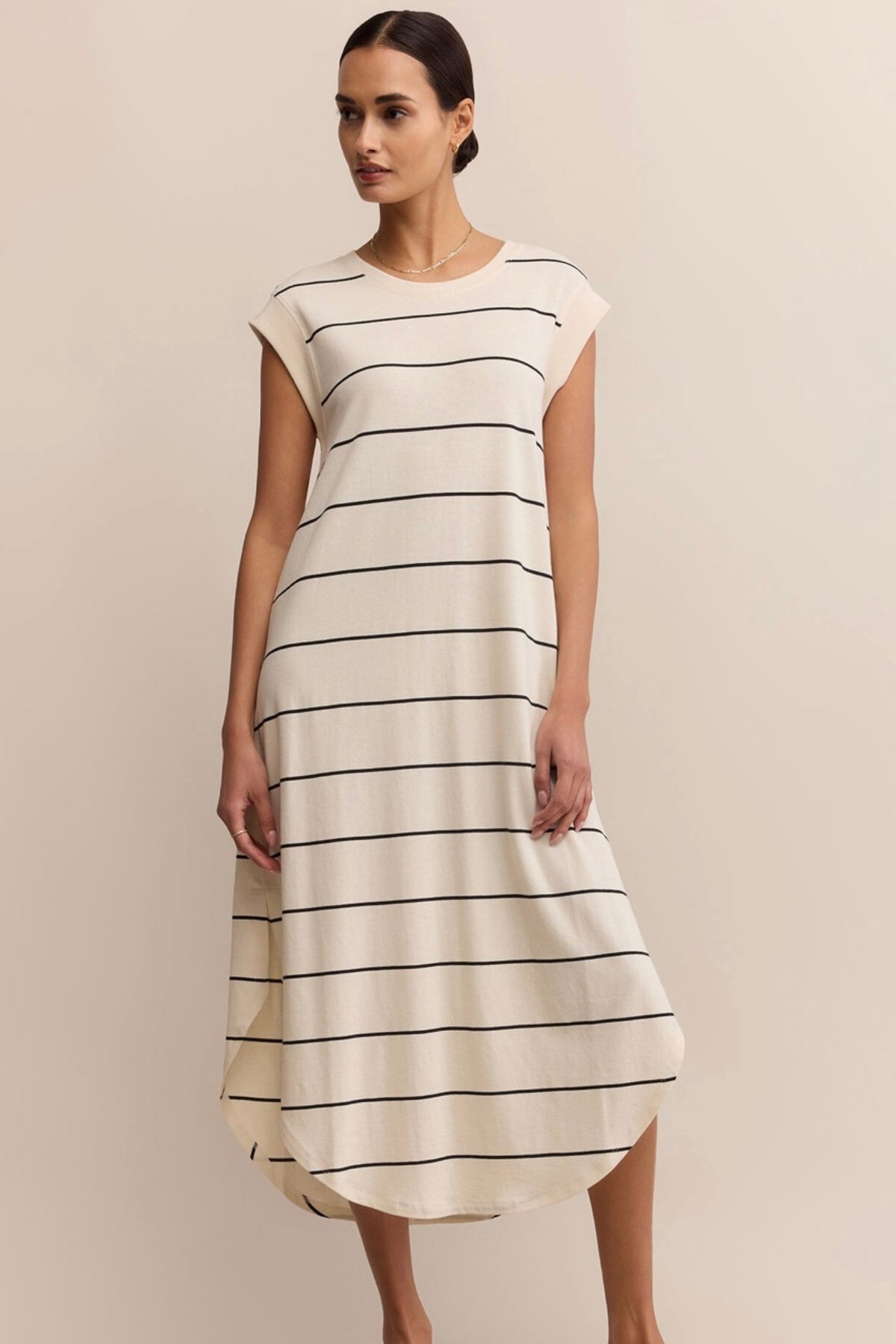 Calabasas Striped Midi Dress