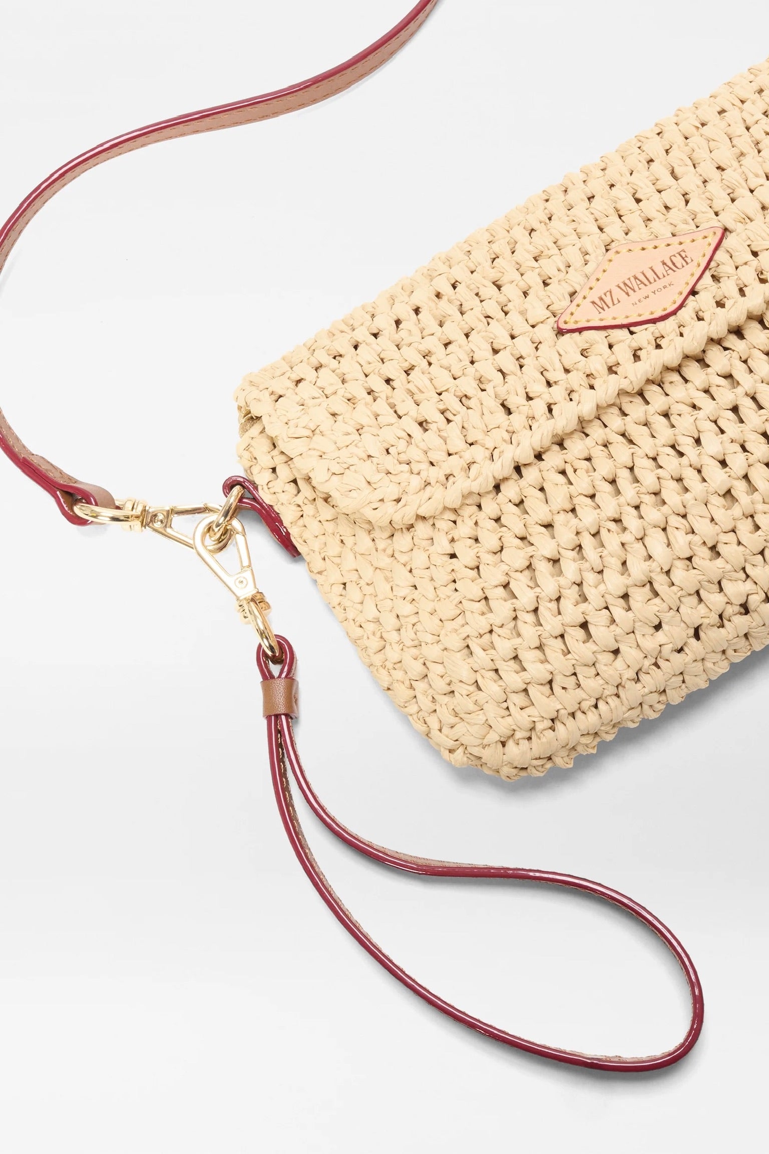 Crochet Convertible Crossbody Camel