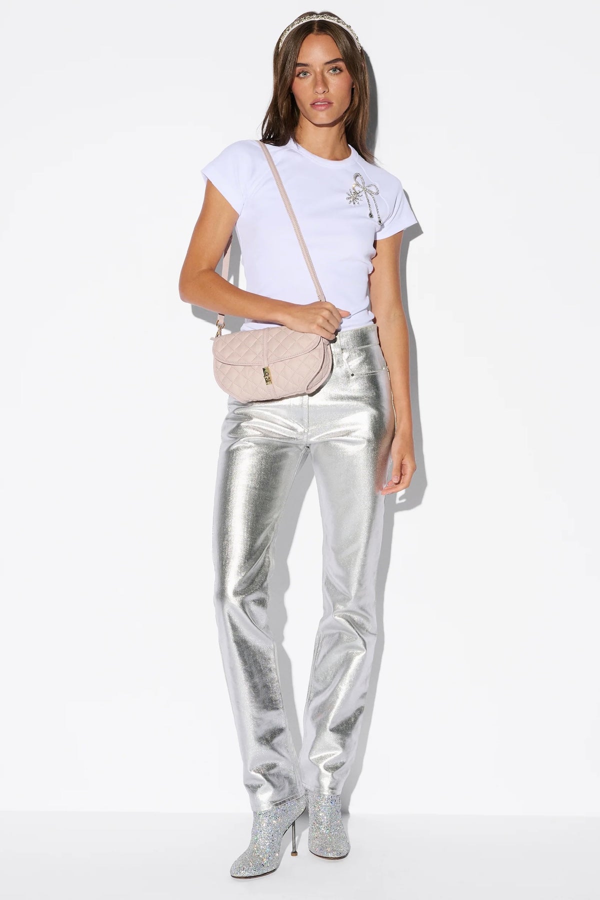 Small Astor Convertible Clutch City Pink