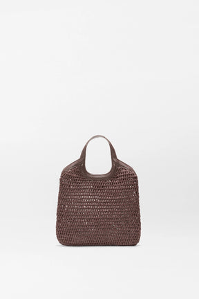 Mini Crochet Georgica Tote Brown