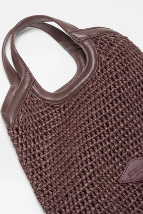 Mini Crochet Georgica Tote Brown