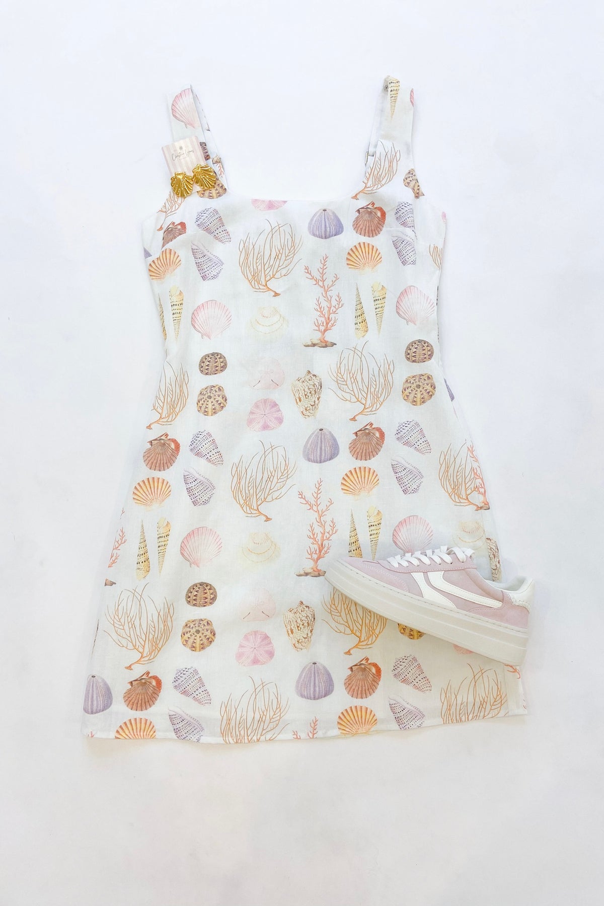 Zander Dress White Shell