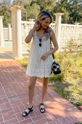 Ecru Lace Mini Dress x Kaylyn