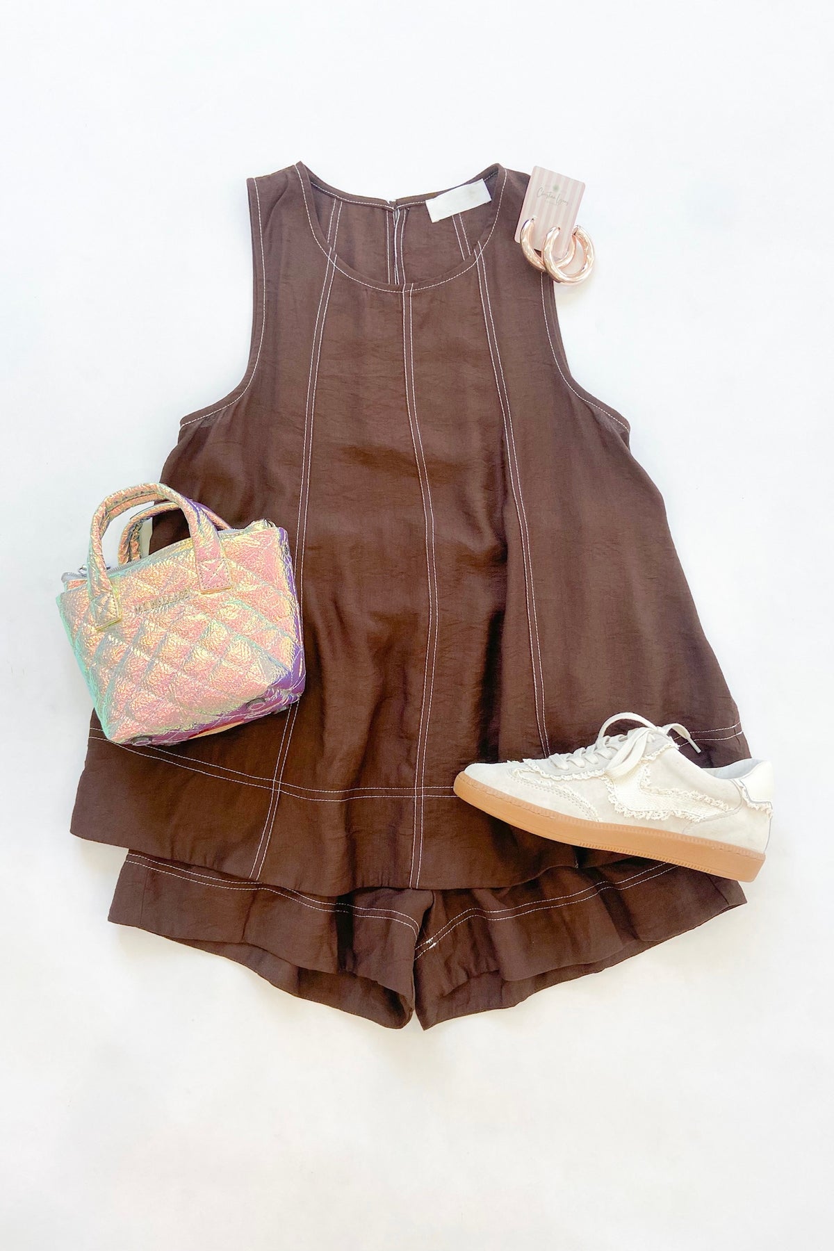 Parker Short Set Brown