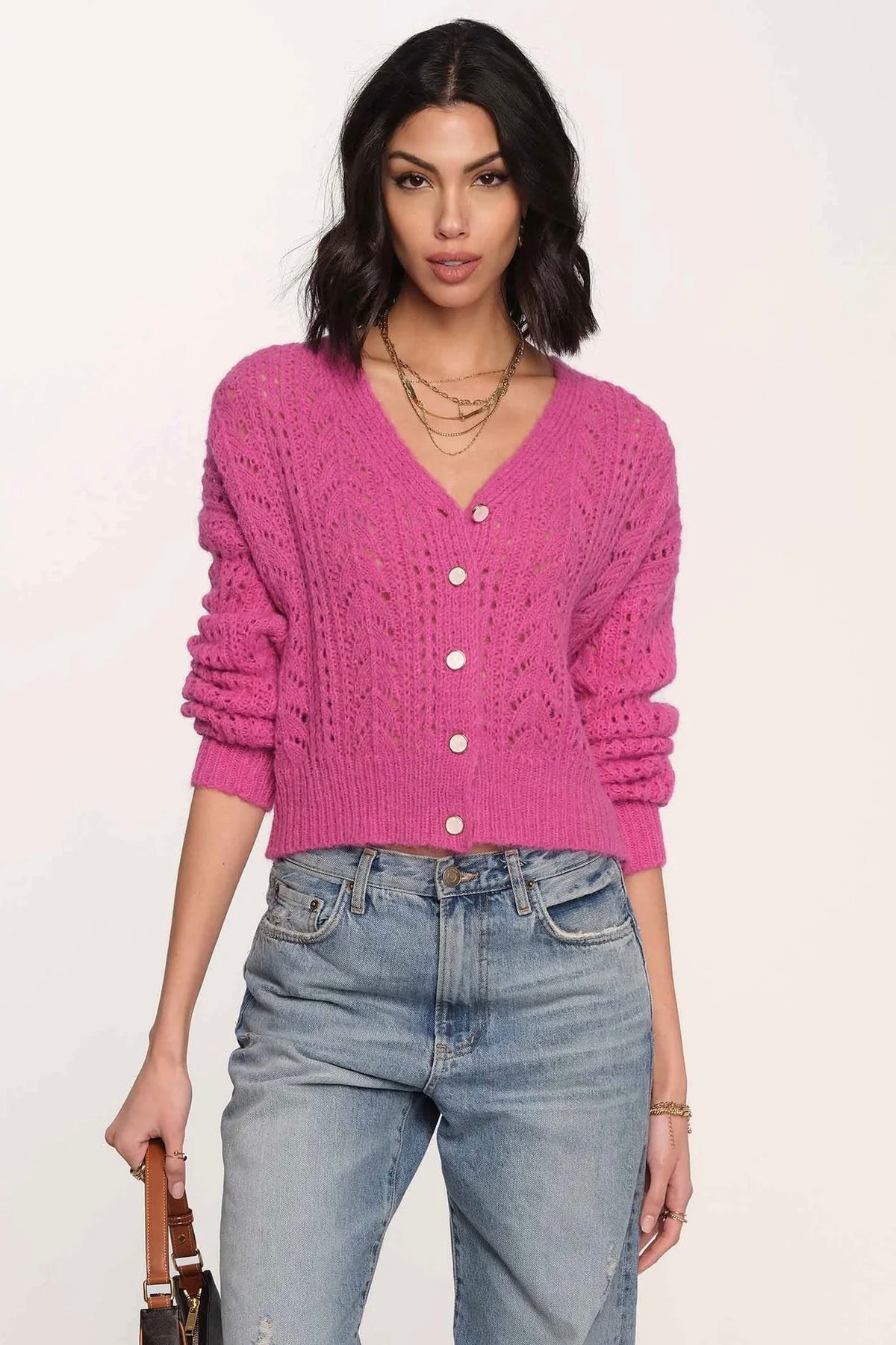Grenier Cardi Fuchsia