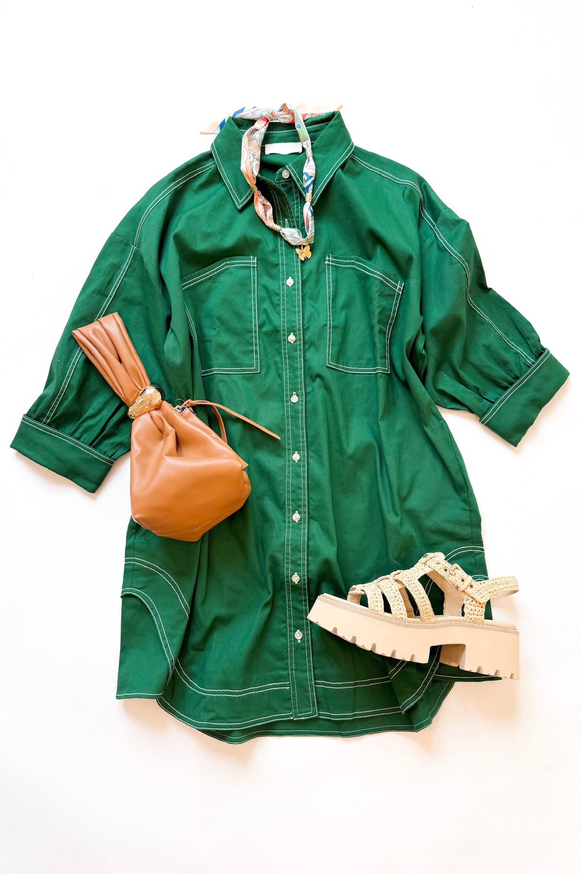Rhodes Dress Green